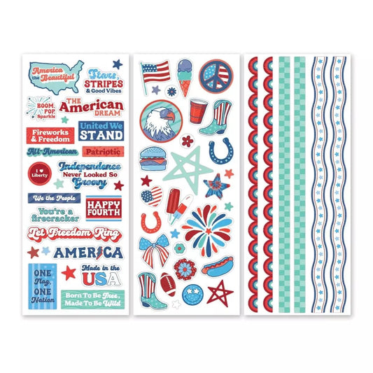 Creative Memories All-American Blast Stickers (3/pk)