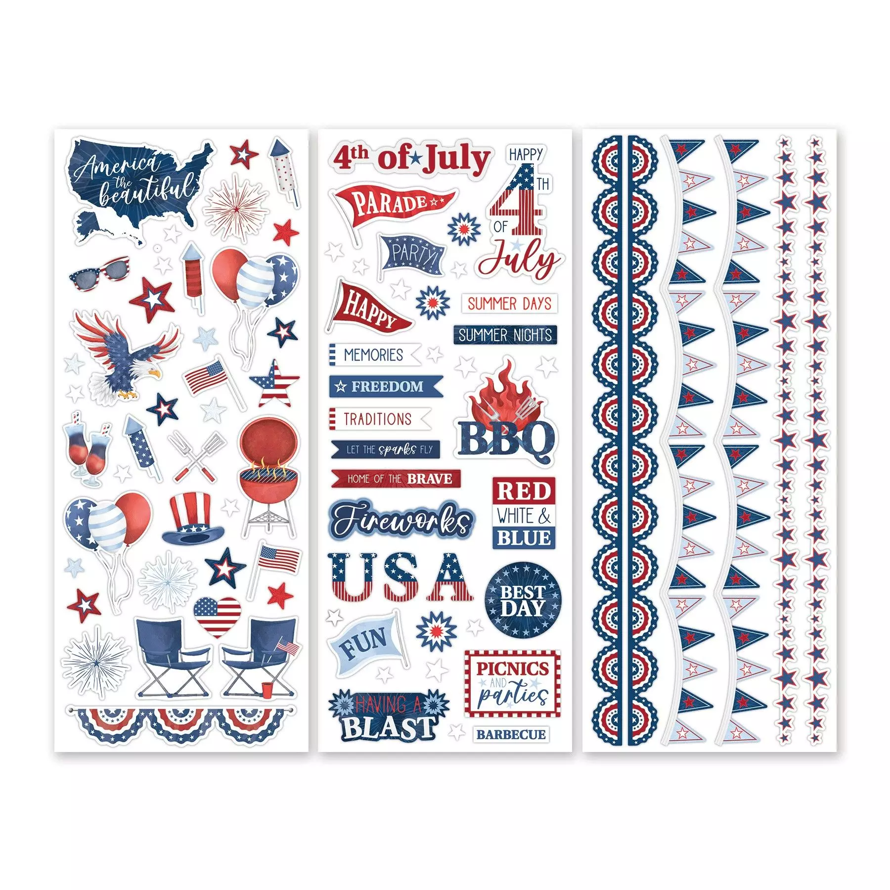 Creative Memories Perfectly Patriotic Stickers (3pk)Pink tiful of LOVE