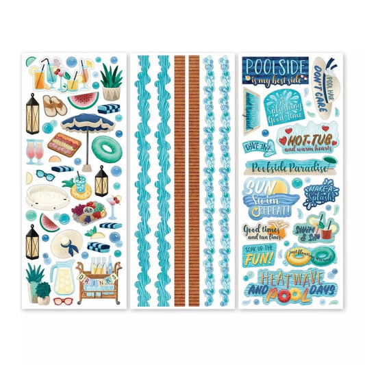 Creative Memories Poolside Paradise Stickers (3/pk)