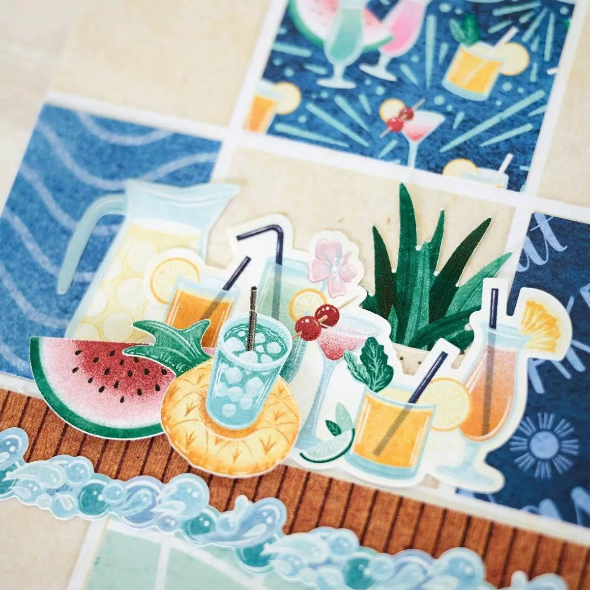 Creative Memories Poolside Paradise Stickers (3/pk)