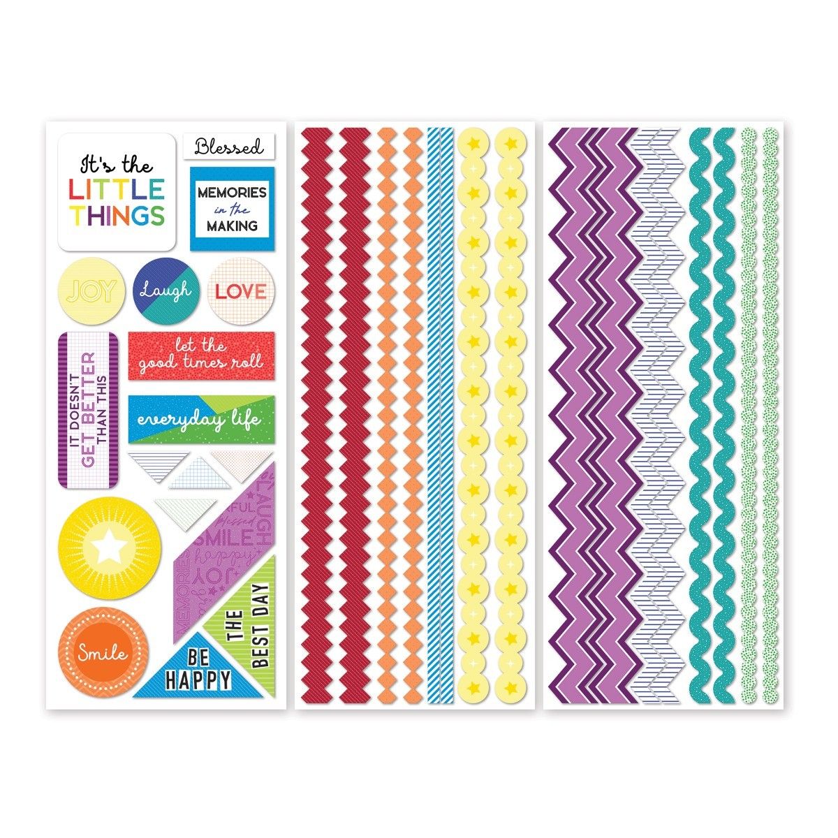 Creative Memories Prismatic Stickers (3/pk)Pink tiful of LOVE