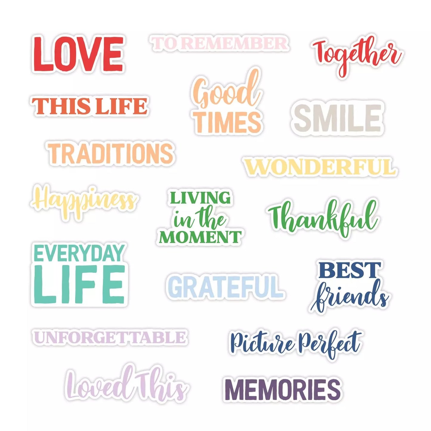 Creative Memories This Life Word Embellishments