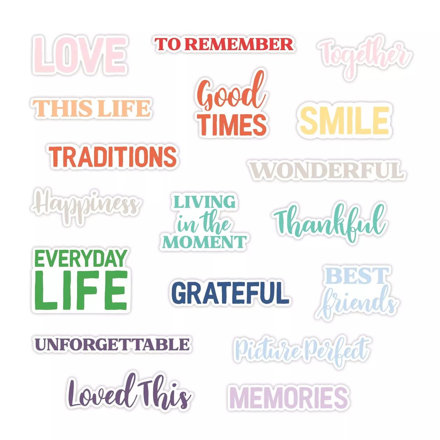 Creative Memories This Life Word Embellishments
