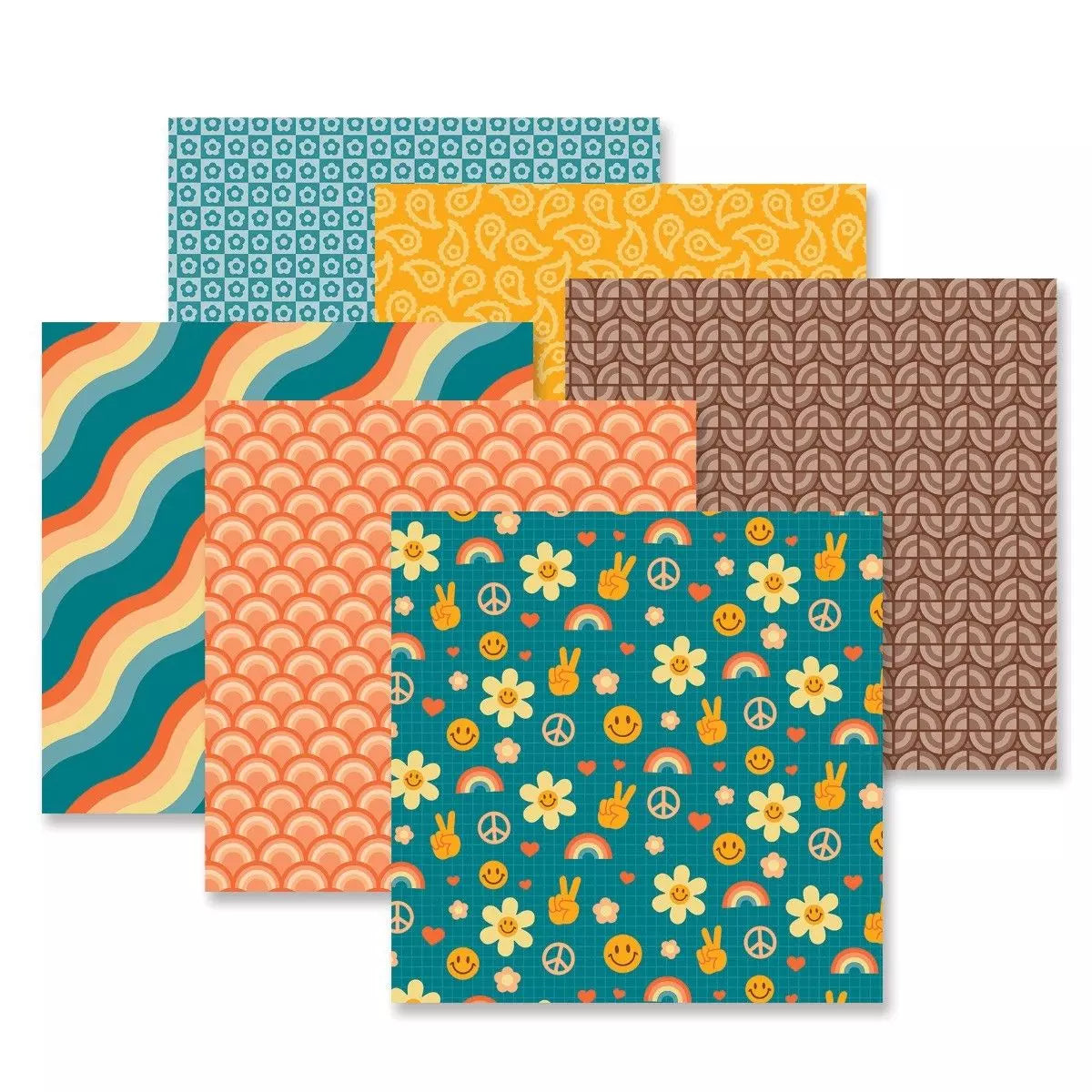 Creative Memories Retro Vibes Paper Pack (12/pk)