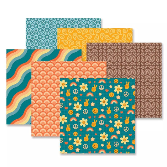 Creative Memories Retro Vibes  Paper Pack (12/pk)