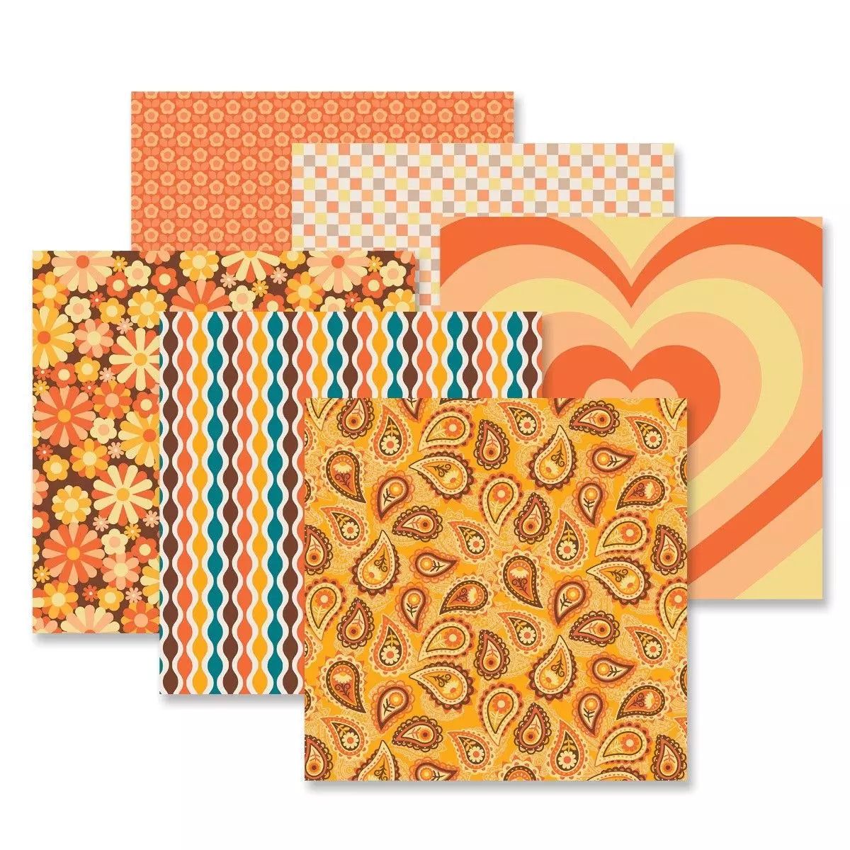 Creative Memories Retro Vibes Paper Pack (12/pk)