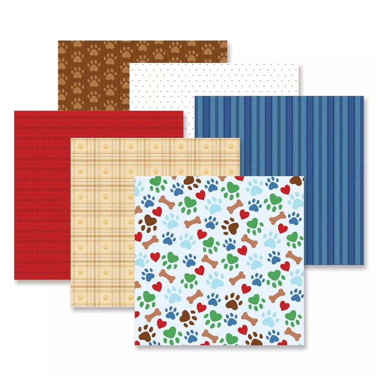 Creative Memories Ruffin' It Paper Pack (12/pk)