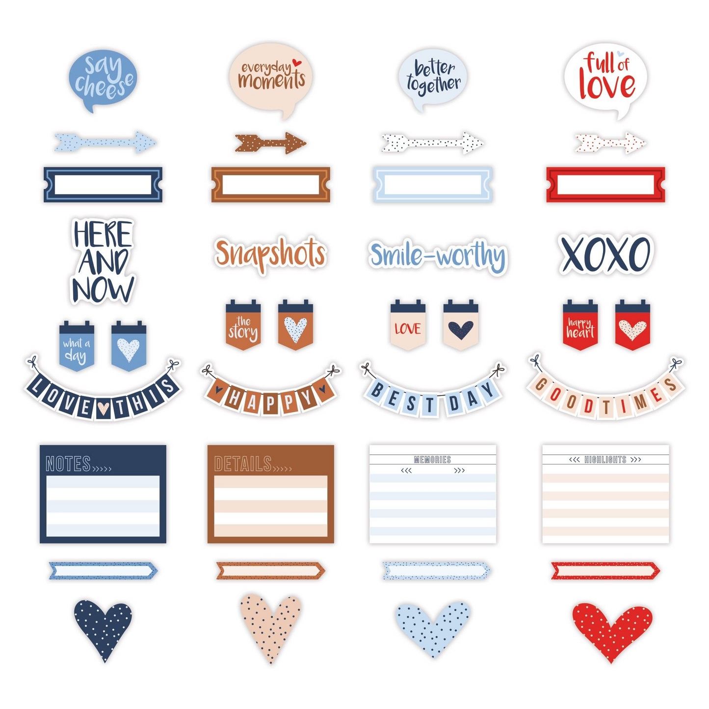 Creative Memories Lots of LOVE Embellishments (40/pk)Pink tiful of LOVE