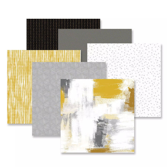 Creative Memories Shades of Silver & Gold Paper Pack