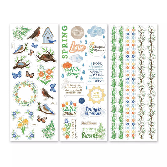 Creative Memories Birds & Blossoms Stickers (3/pk)
