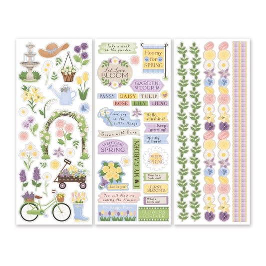 Creative Memories Springtime Soiree Stickers (3/pk)