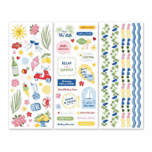 Creative Memories Relax into Summer Stickers (3/pk)