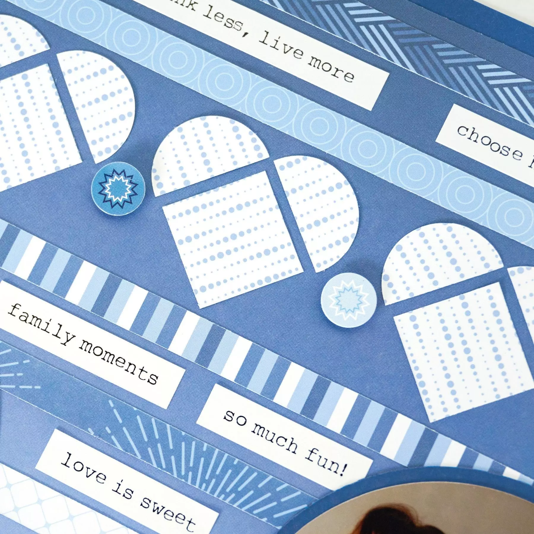 Creative Memories Totally Tonal Blue Paper Pack (12/pk)Pink tiful of LOVE