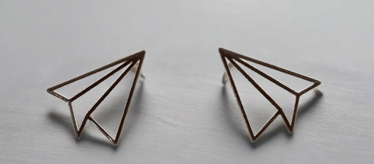 Paper Airplane Stud EarringsPink tiful of LOVE