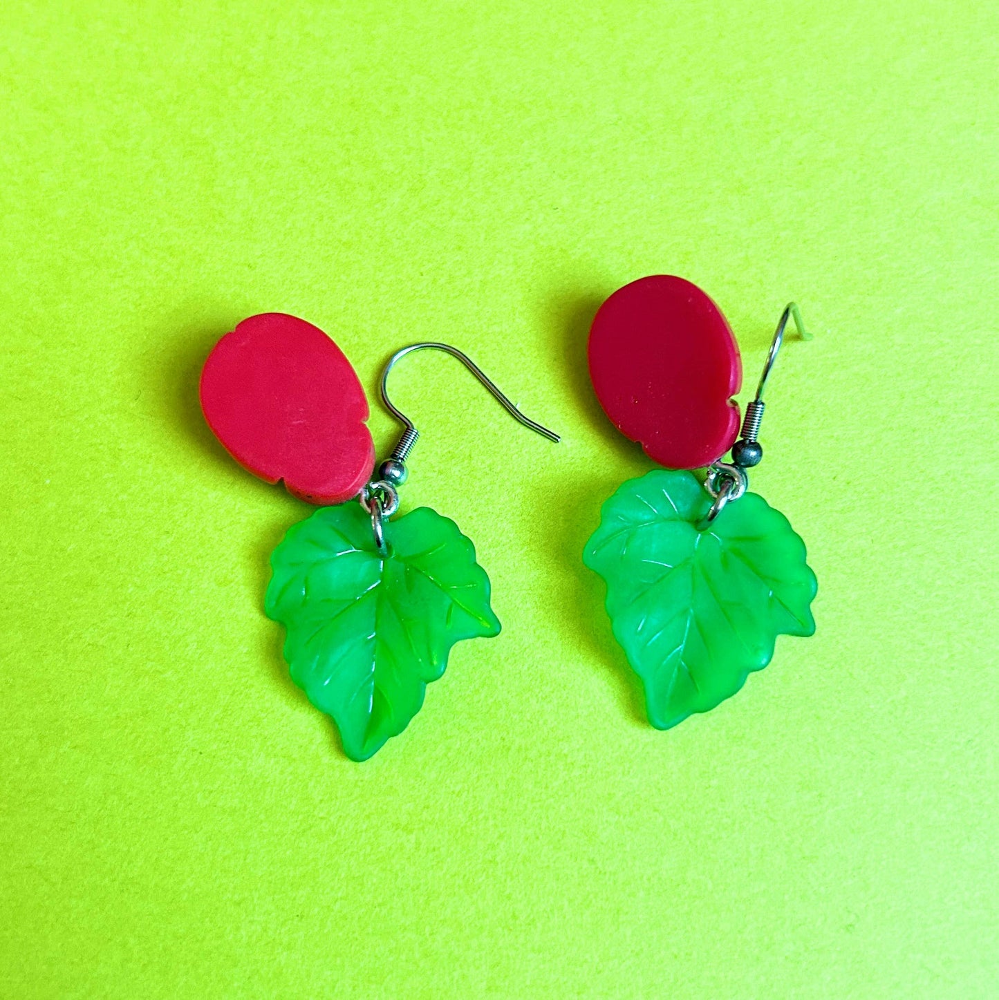 Adorable Ladybug Wire Earrings