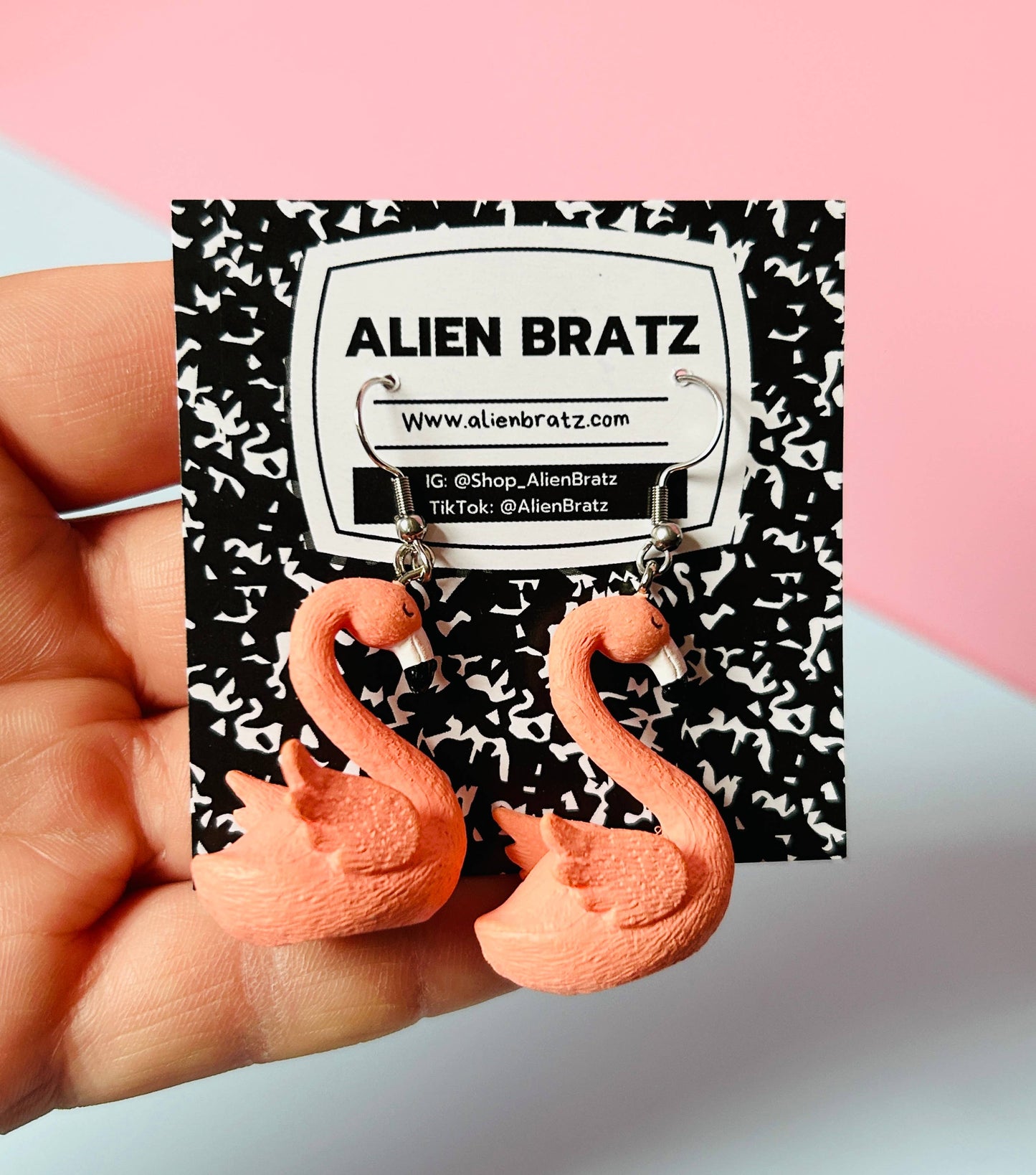 Flamingo Wire Earrings