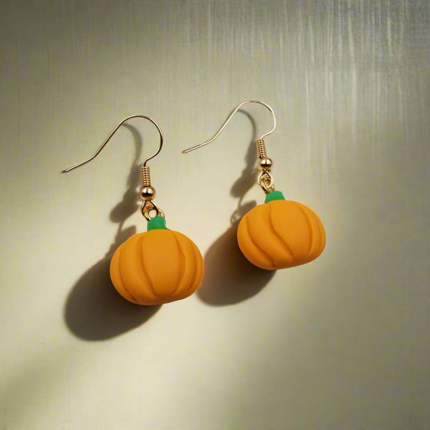 Halloween Clay Pumpkin Wire EarringsPink tiful of LOVE