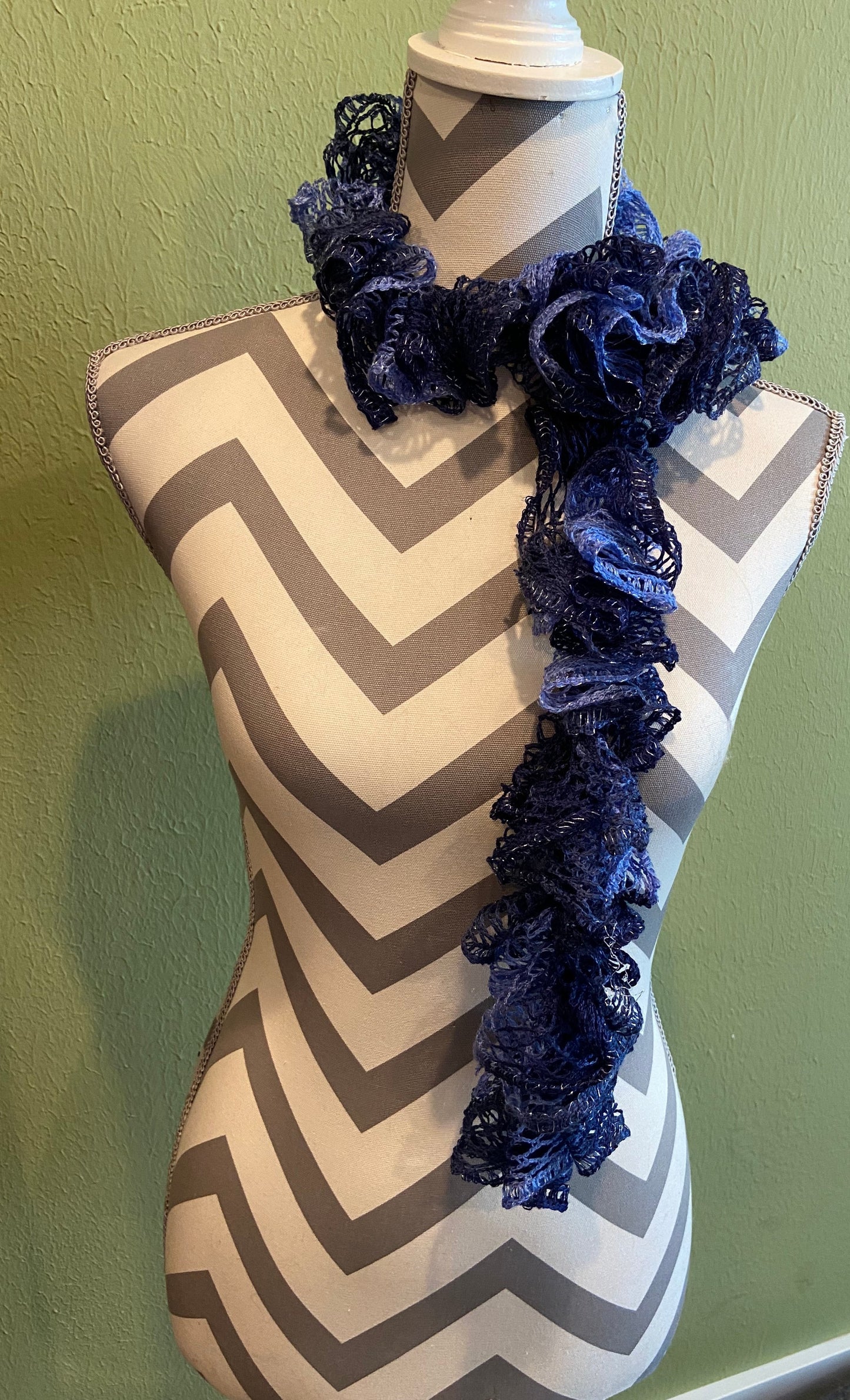 Ruffled Scarf handmade with RUMBA Sashay yarnPink tiful of LOVE