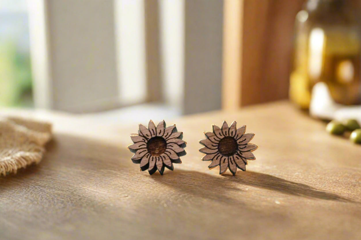 Sunflower Stud Earrings