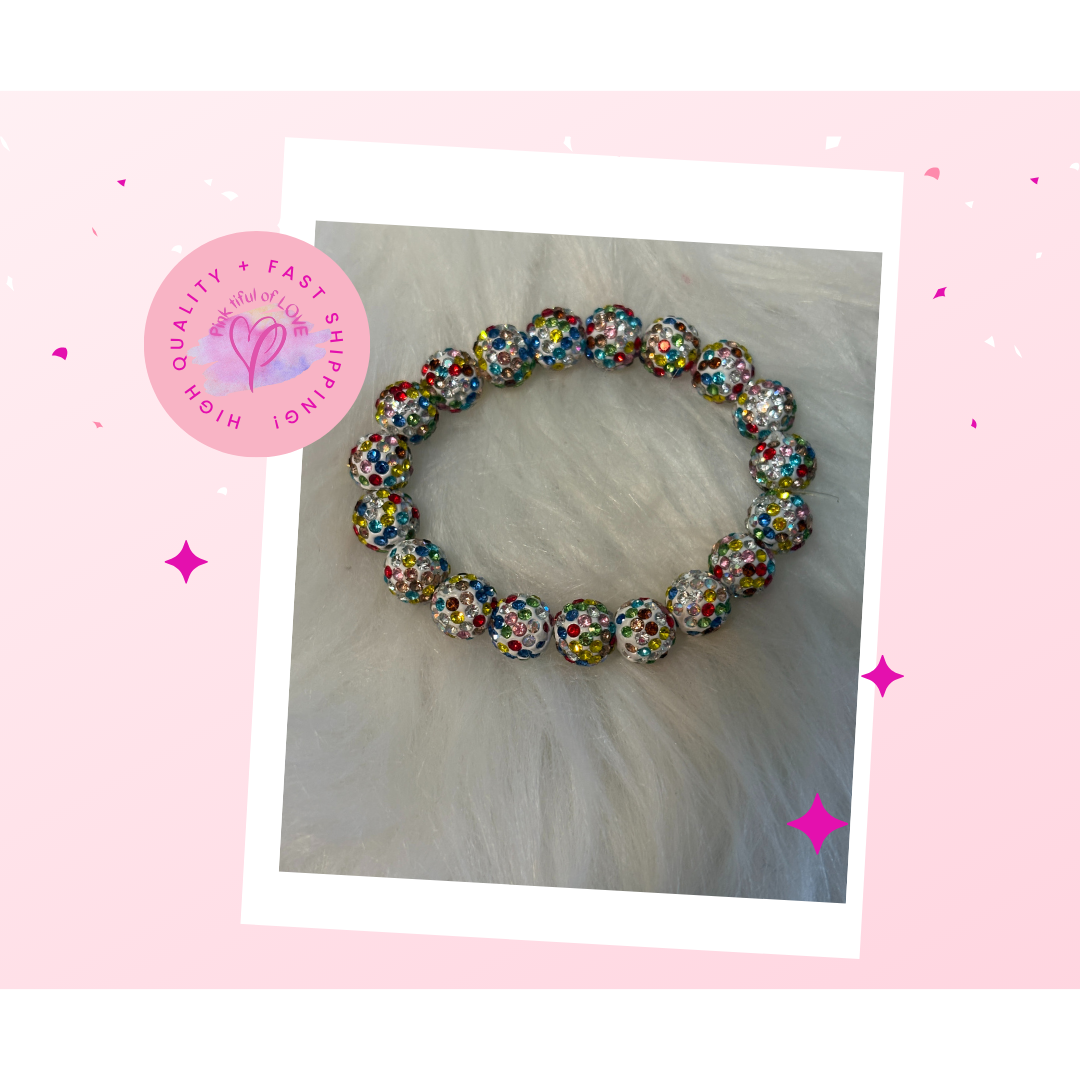 Rhinestone Beaded Stretch Bracelet (Copy)