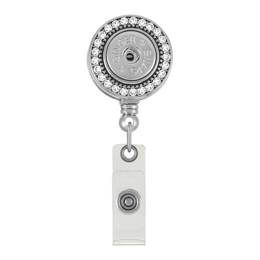 Snap Jewelry - Bling Clip Stretch LanyardPink tiful of LOVE