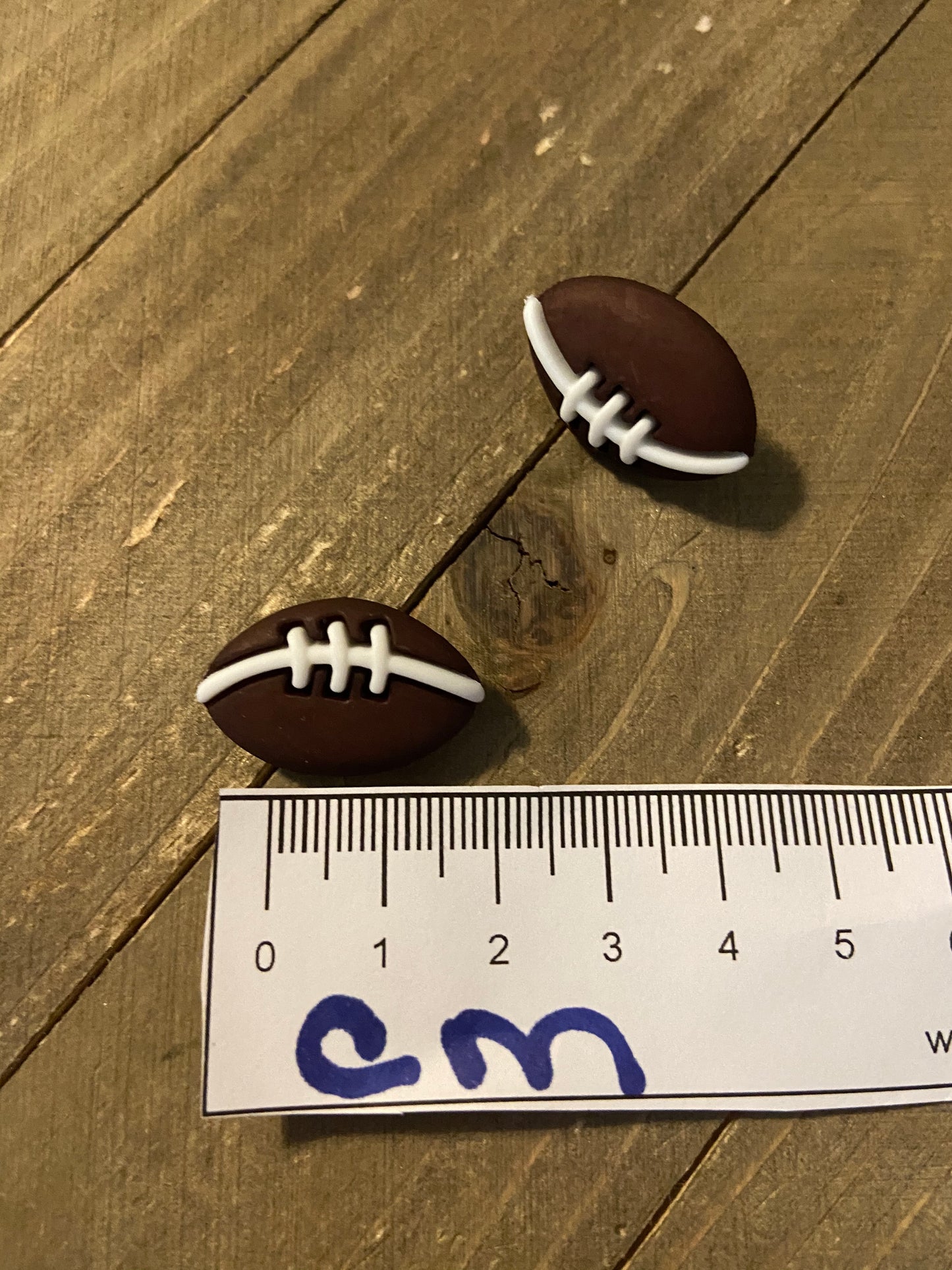 FOOTBALL post earrings-Are you ready for some football!!!Pink tiful of LOVE