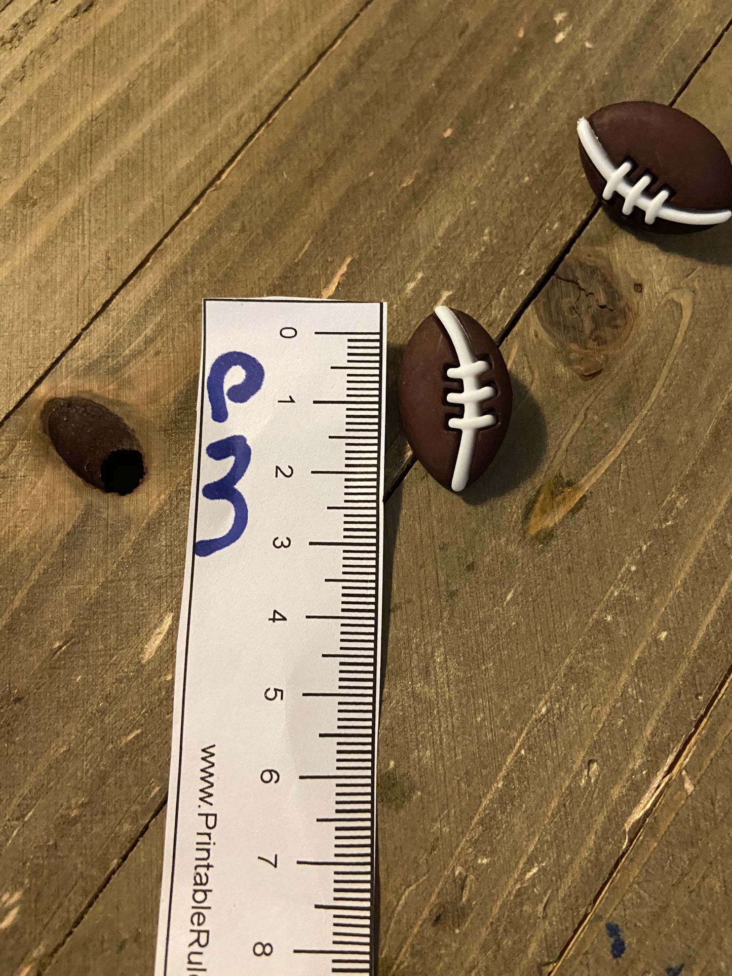 FOOTBALL post earrings-Are you ready for some football!!!Pink tiful of LOVE
