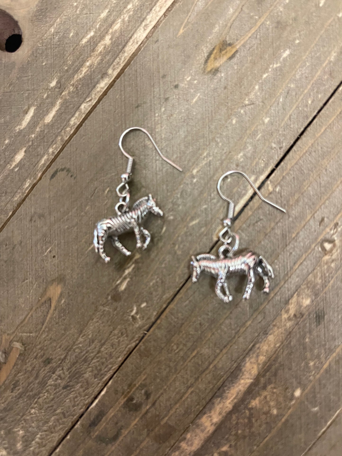 Zebra Charm Wire EarringsPink tiful of LOVE