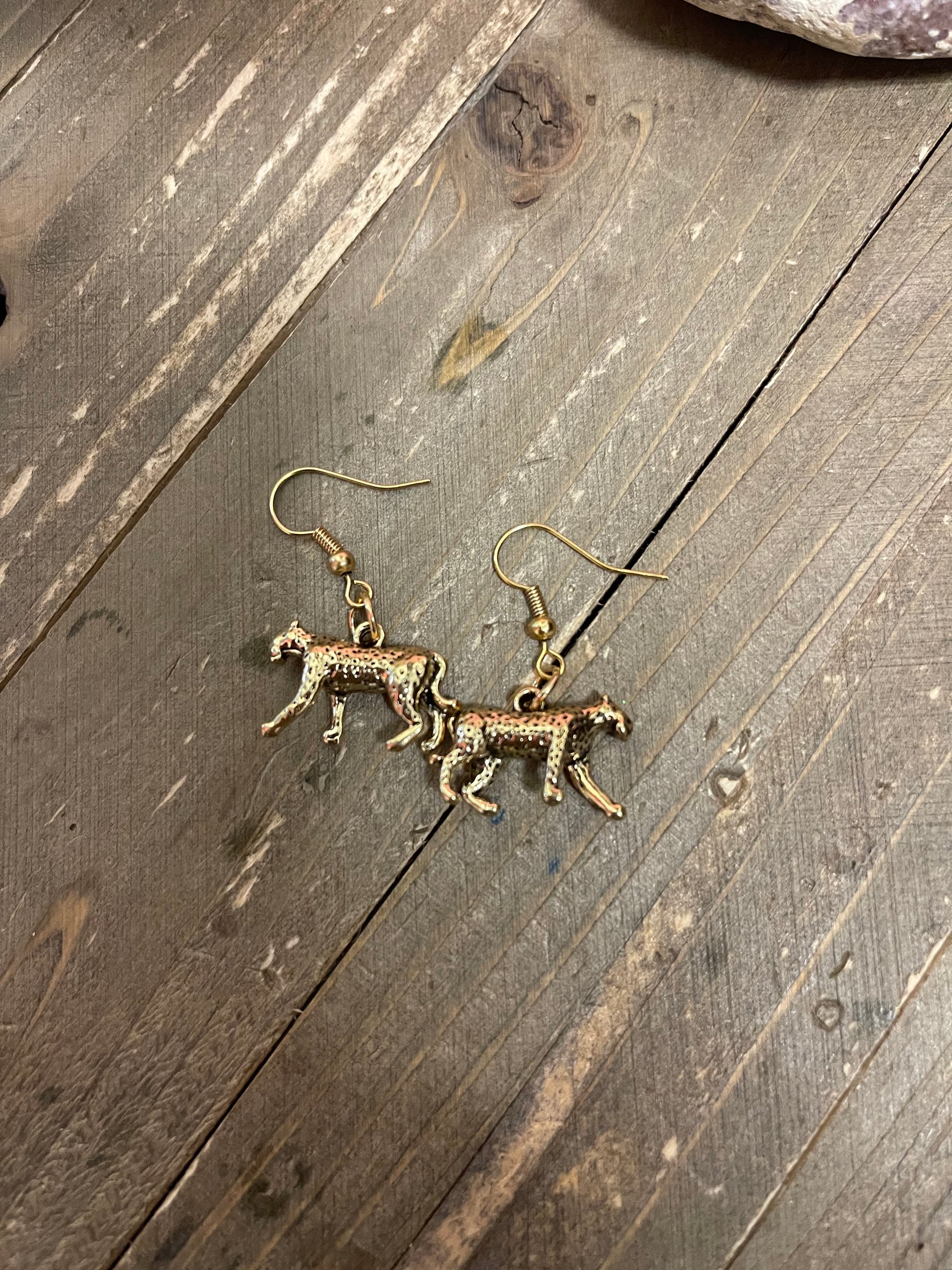 Cheetah Charm Wire EarringsPink tiful of LOVE