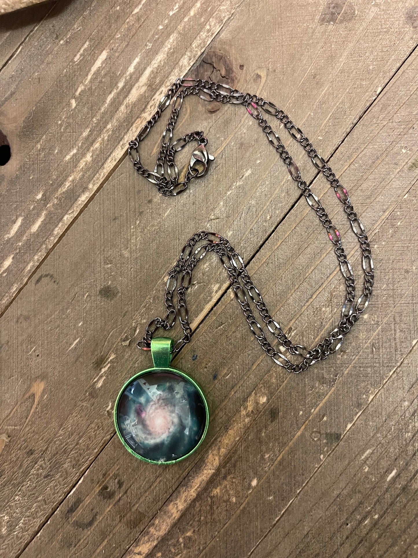 Cosmic Sky Pendant on a Black Chain (NK177-10Coscmic)Pink tiful of LOVE