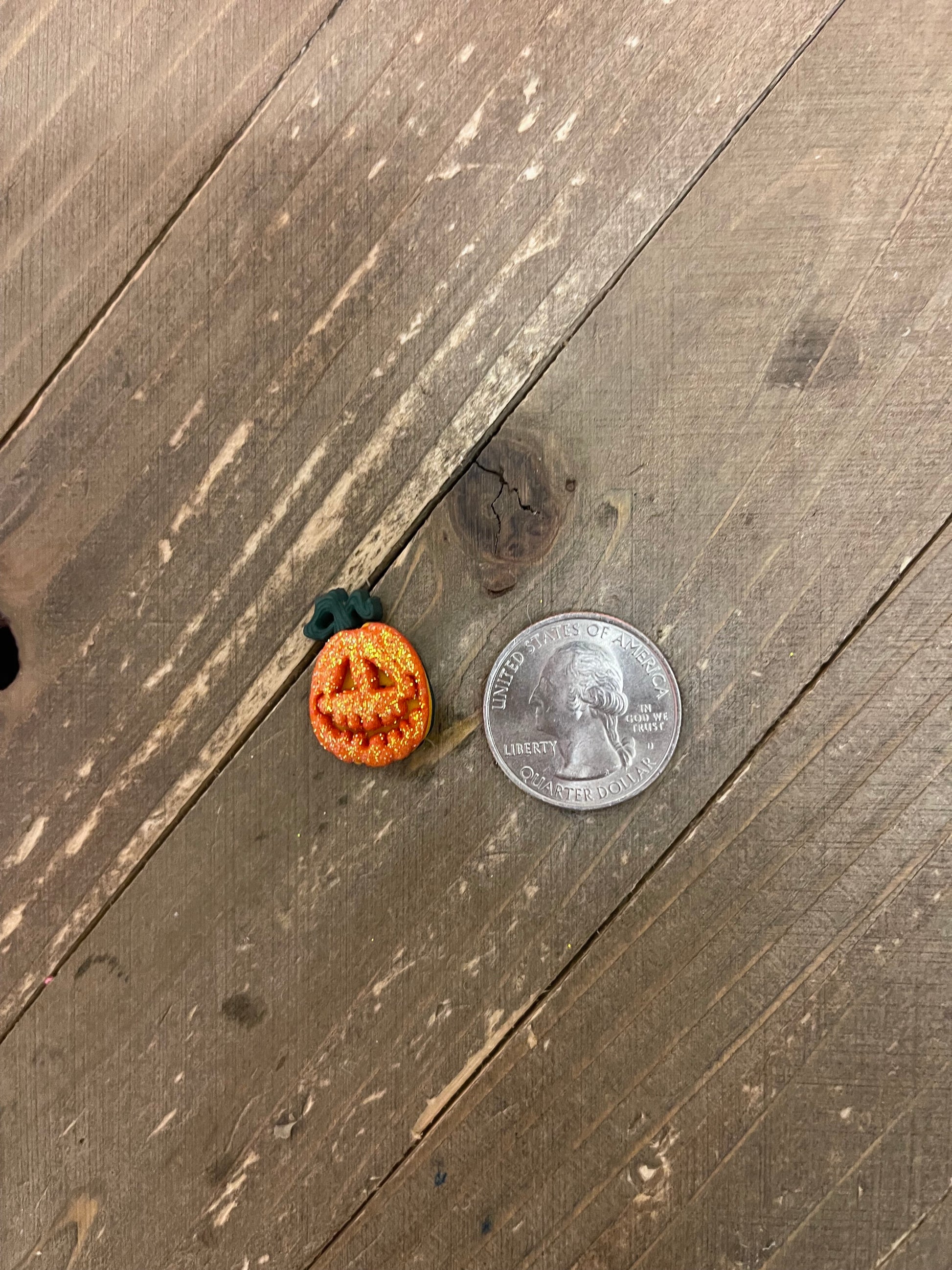 Glitter Pumpkin Stud earrings ER308-3Pink tiful of LOVE