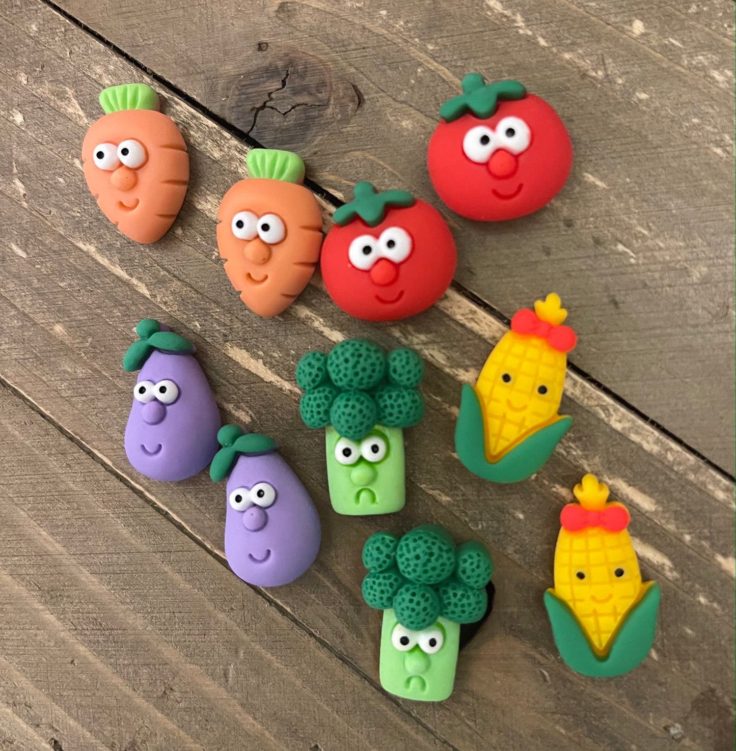 Wear your Veggies Collection Post Earrings (5 veggies to choose)Pink tiful of LOVE