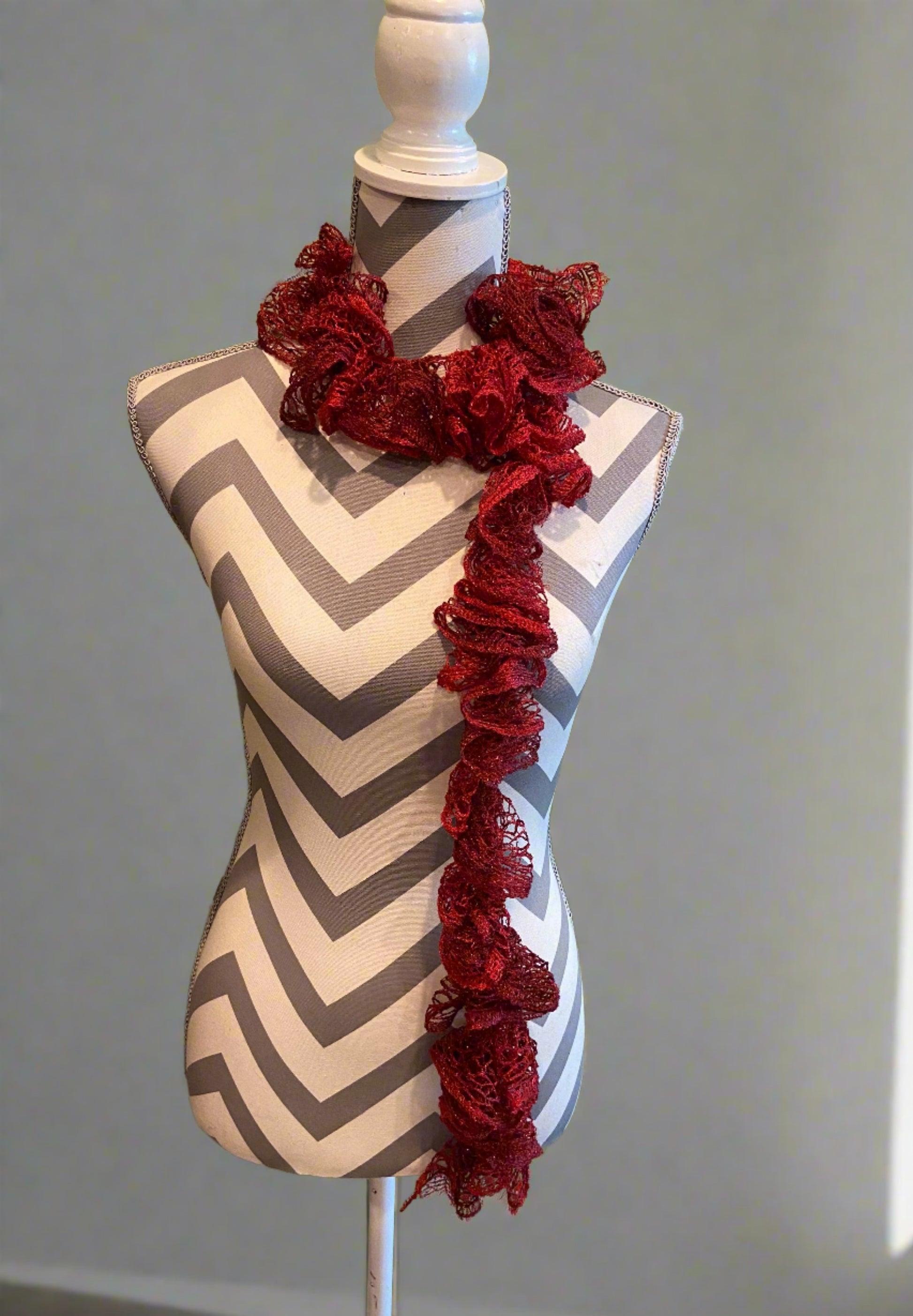 Ruffled Scarf handmade with RUBIES Sashay yarnPink tiful of LOVE