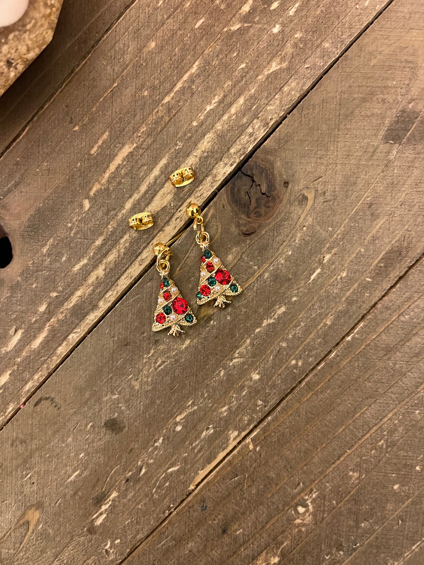 Christmas Tree Charm ball Post earringsPink tiful of LOVE