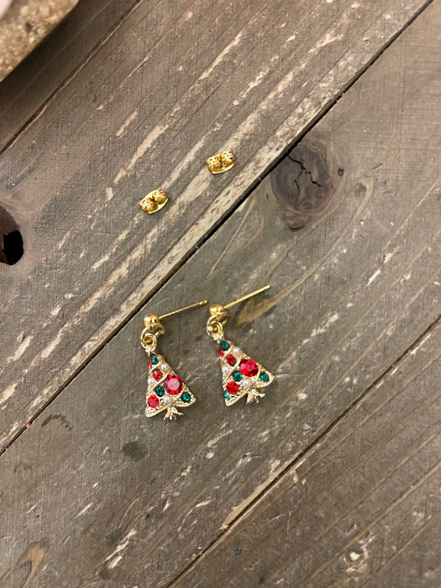 Christmas Tree Charm ball Post earringsPink tiful of LOVE