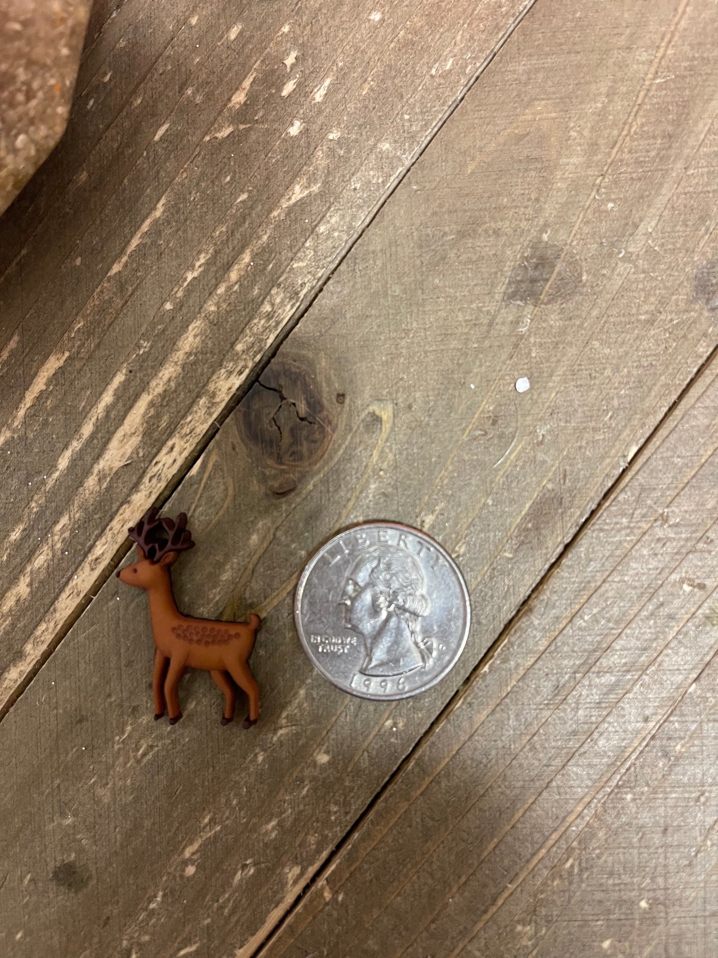 Reindeer Earrings; brown reindeer with antlersPink tiful of LOVE