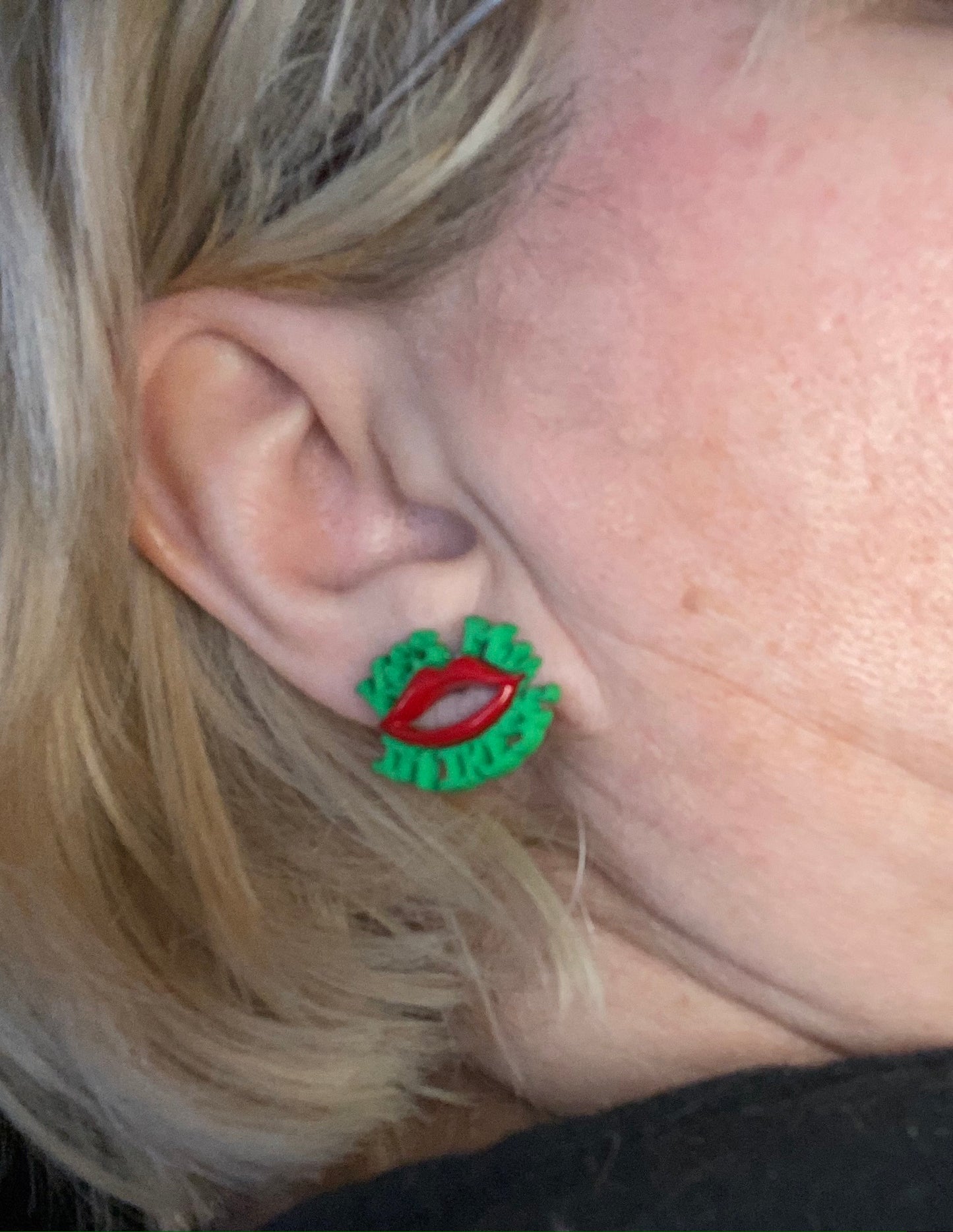 Kiss me, I'm Irish Post EarringsPink tiful of LOVE