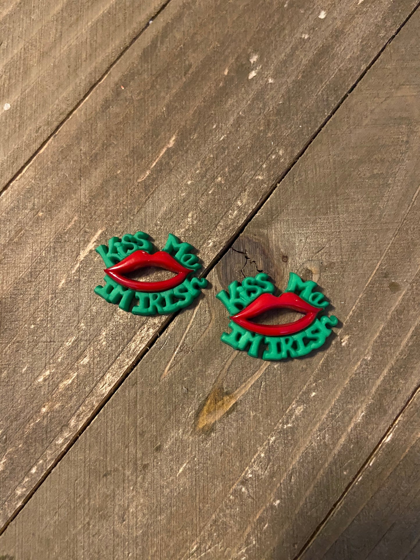 Kiss me, I'm Irish Post EarringsPink tiful of LOVE