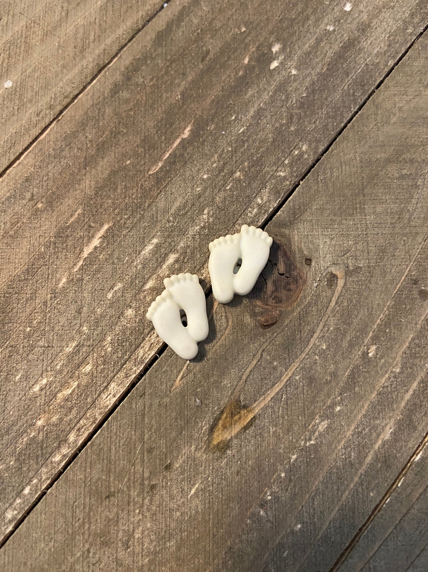 Footprints in the Sand/baby footprints post earringsPink tiful of LOVE