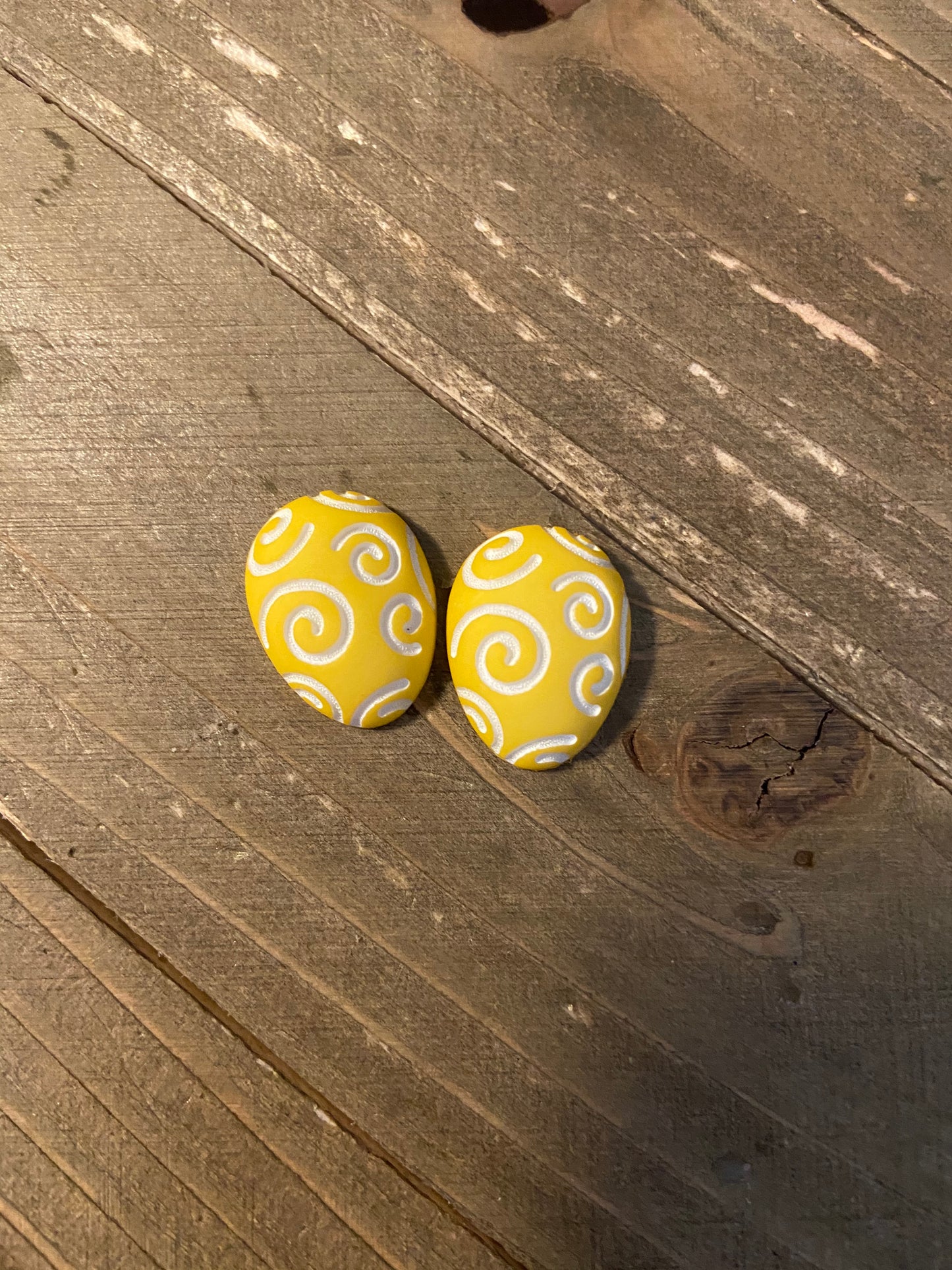 Pastel Swirl Easter Egg Post Earrings (4 colors to choose from)Pink tiful of LOVE