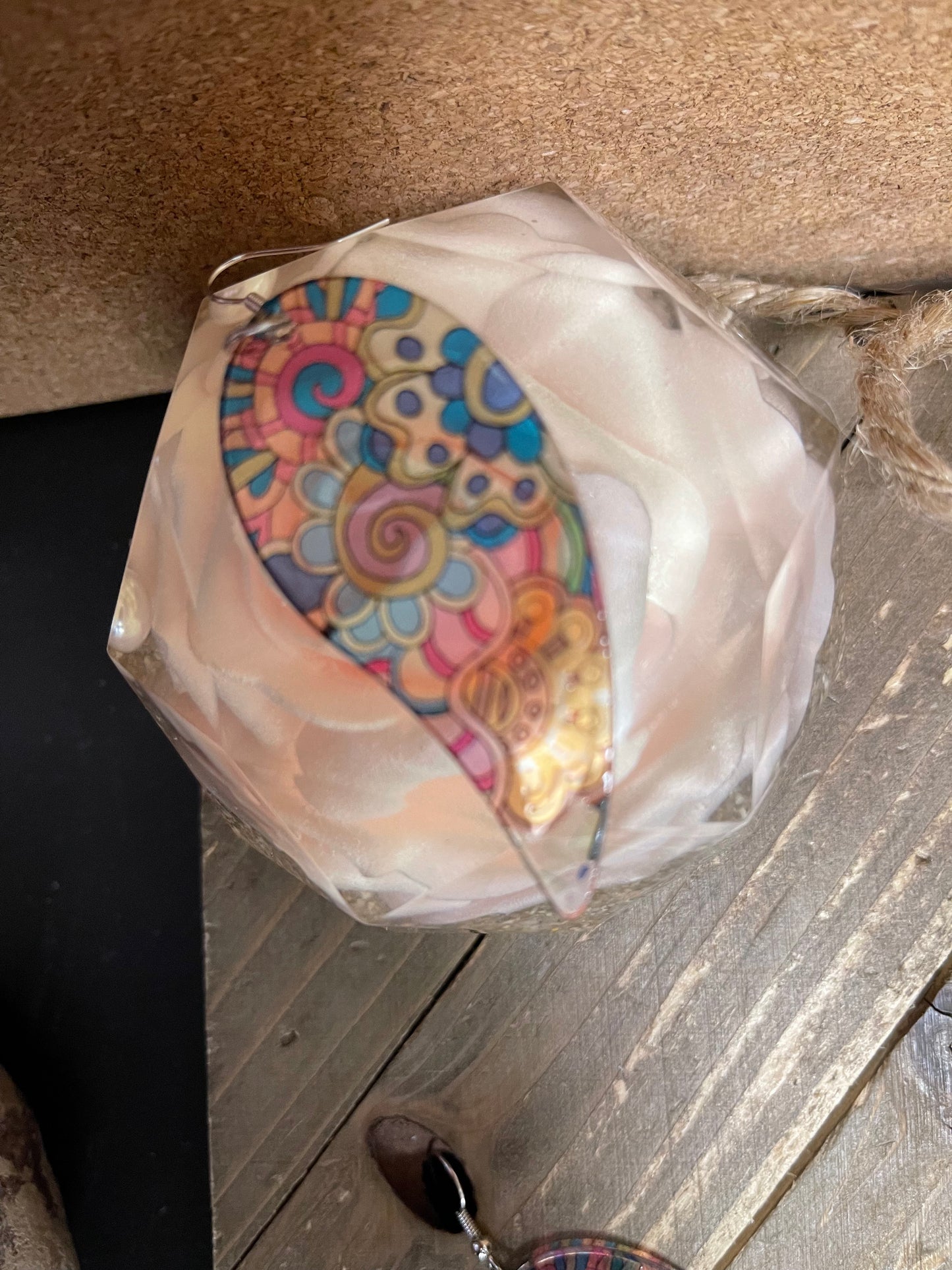 Floral Paisley Wire EarringsPink tiful of LOVE