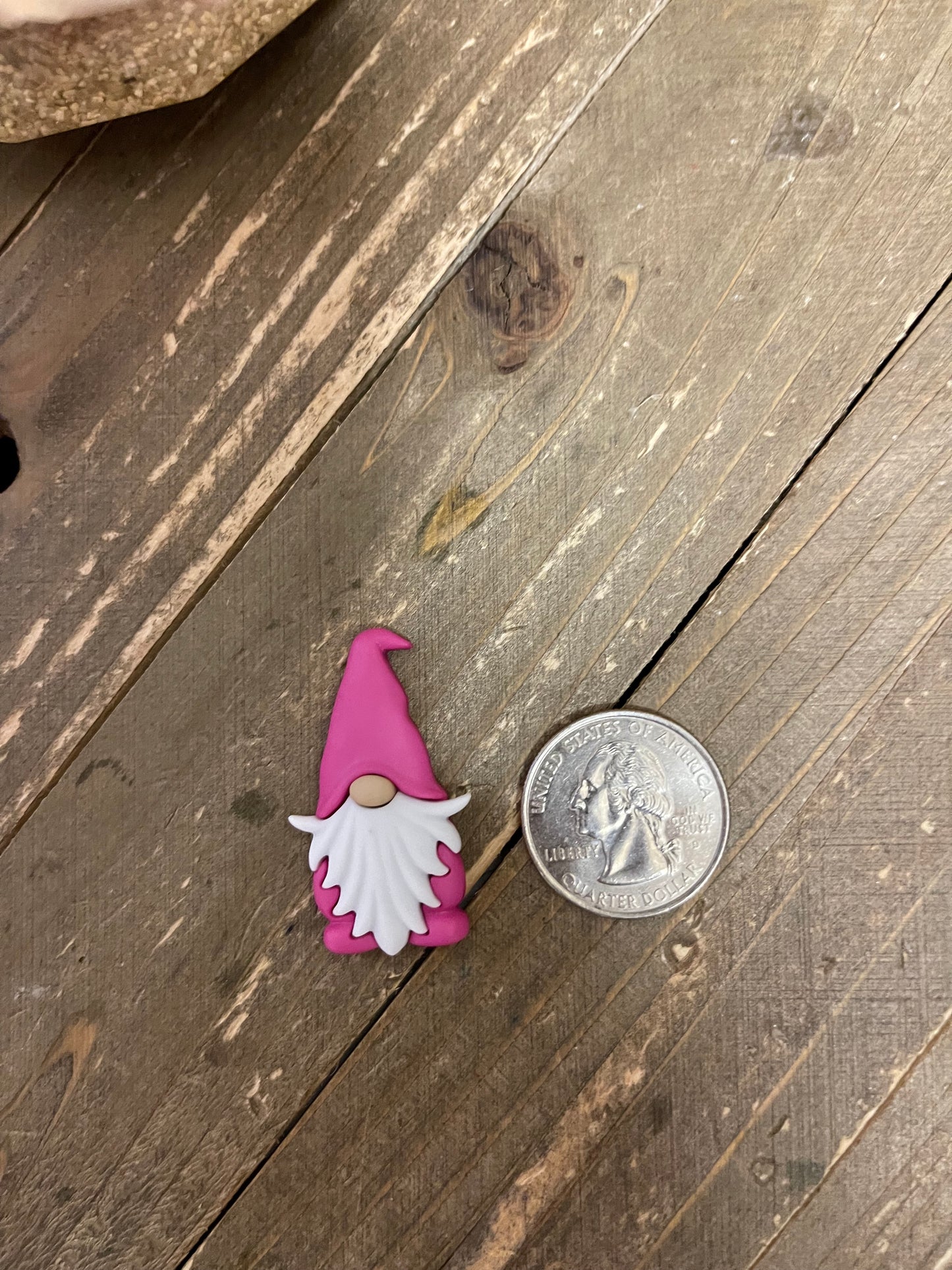 Love Gnome Matter What-Valentine in Hot Pinik Stud Earrings (ER319-27VALHPgnome)Pink tiful of LOVE