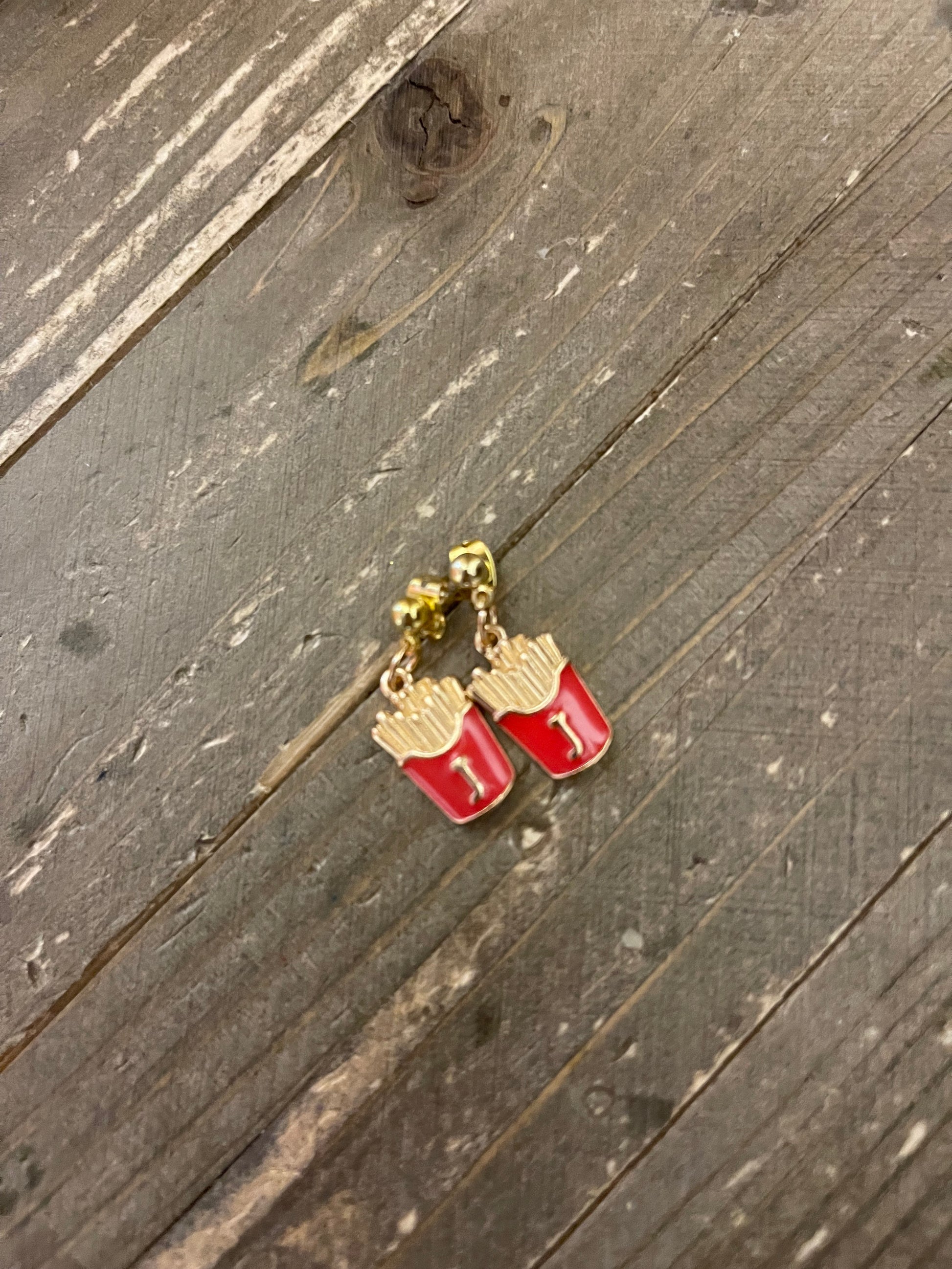 Snack Foods charm Ball Post Earring (6 snacks to choose)Pink tiful of LOVE