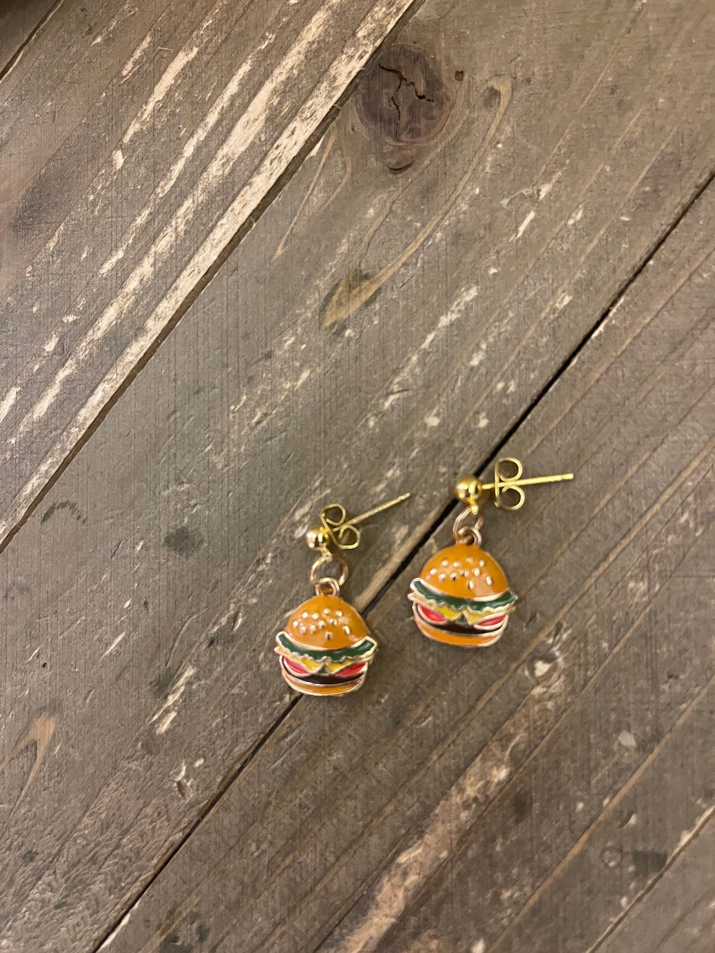 Snack Foods charm Ball Post Earring (6 snacks to choose)Pink tiful of LOVE