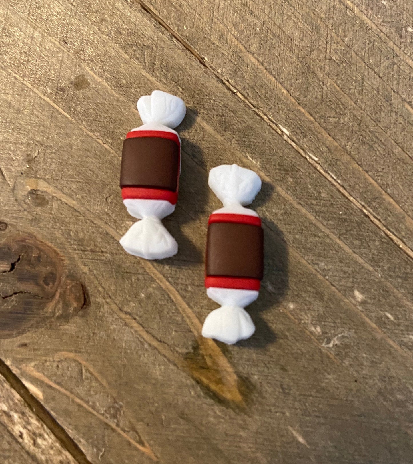 Candy Collection Post Earrings (tootsie roll, tootsie pop, gum, dots)Pink tiful of LOVE