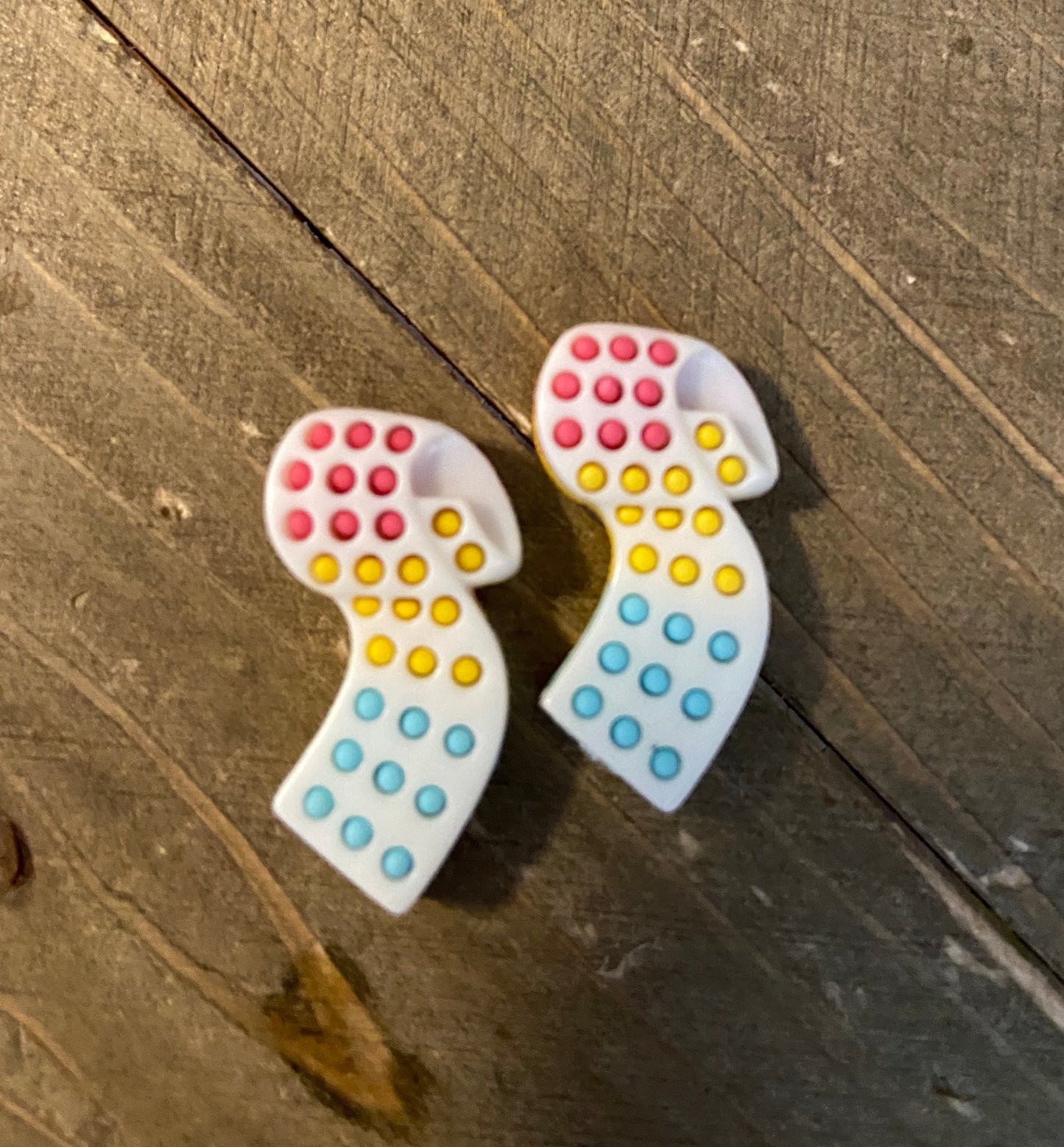 Candy Collection Post Earrings (tootsie roll, tootsie pop, gum, dots)Pink tiful of LOVE