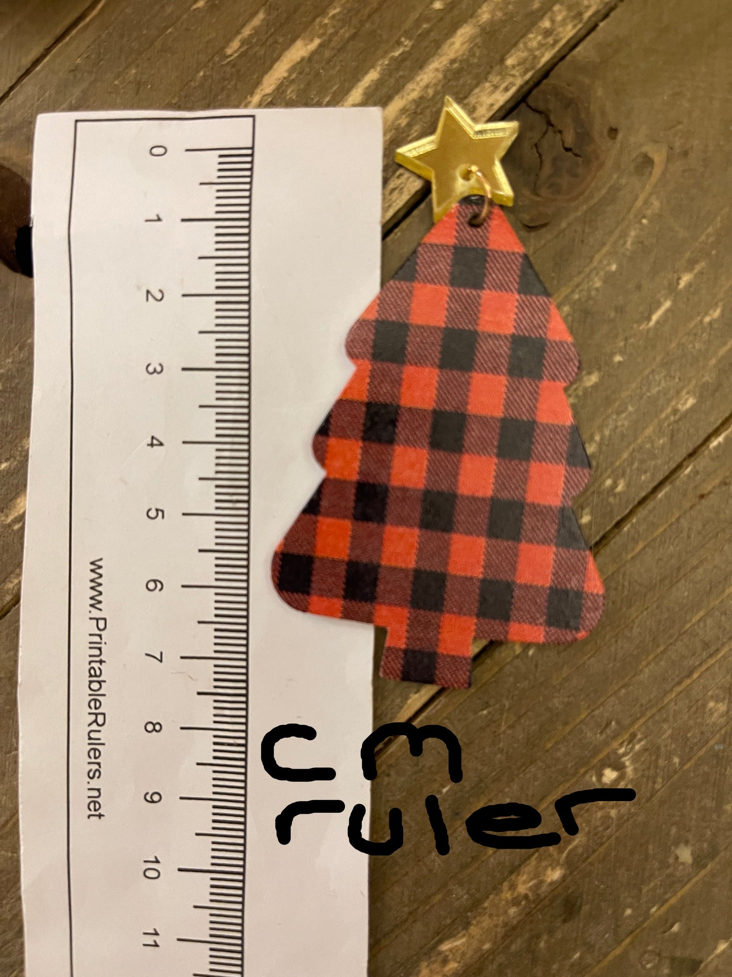 Christmas Tree Dangle Earrings (CECup)Pink tiful of LOVE