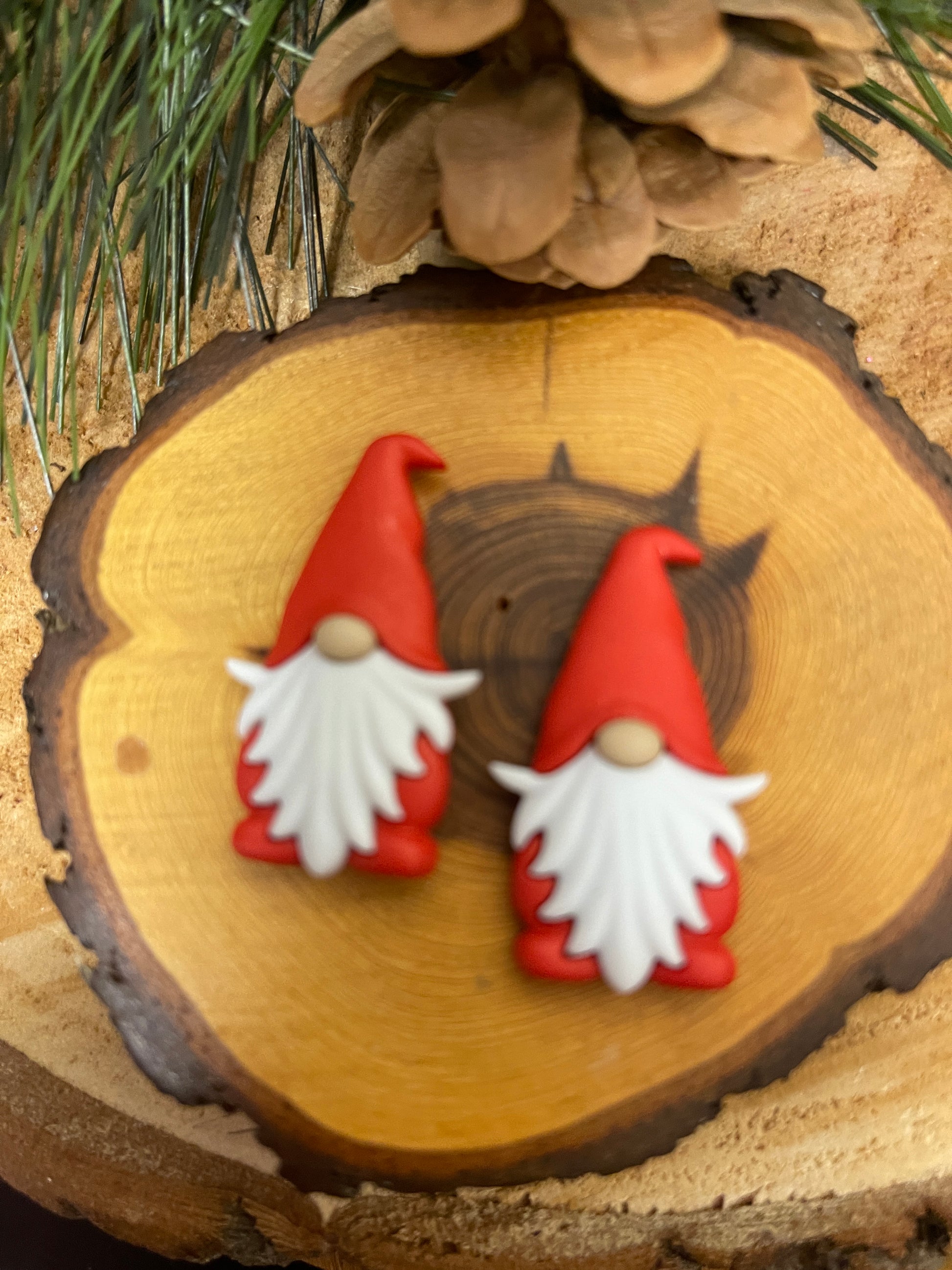 PATRIOTIC GNOMES in Red, White or Red  Stud EarringsPink tiful of LOVE