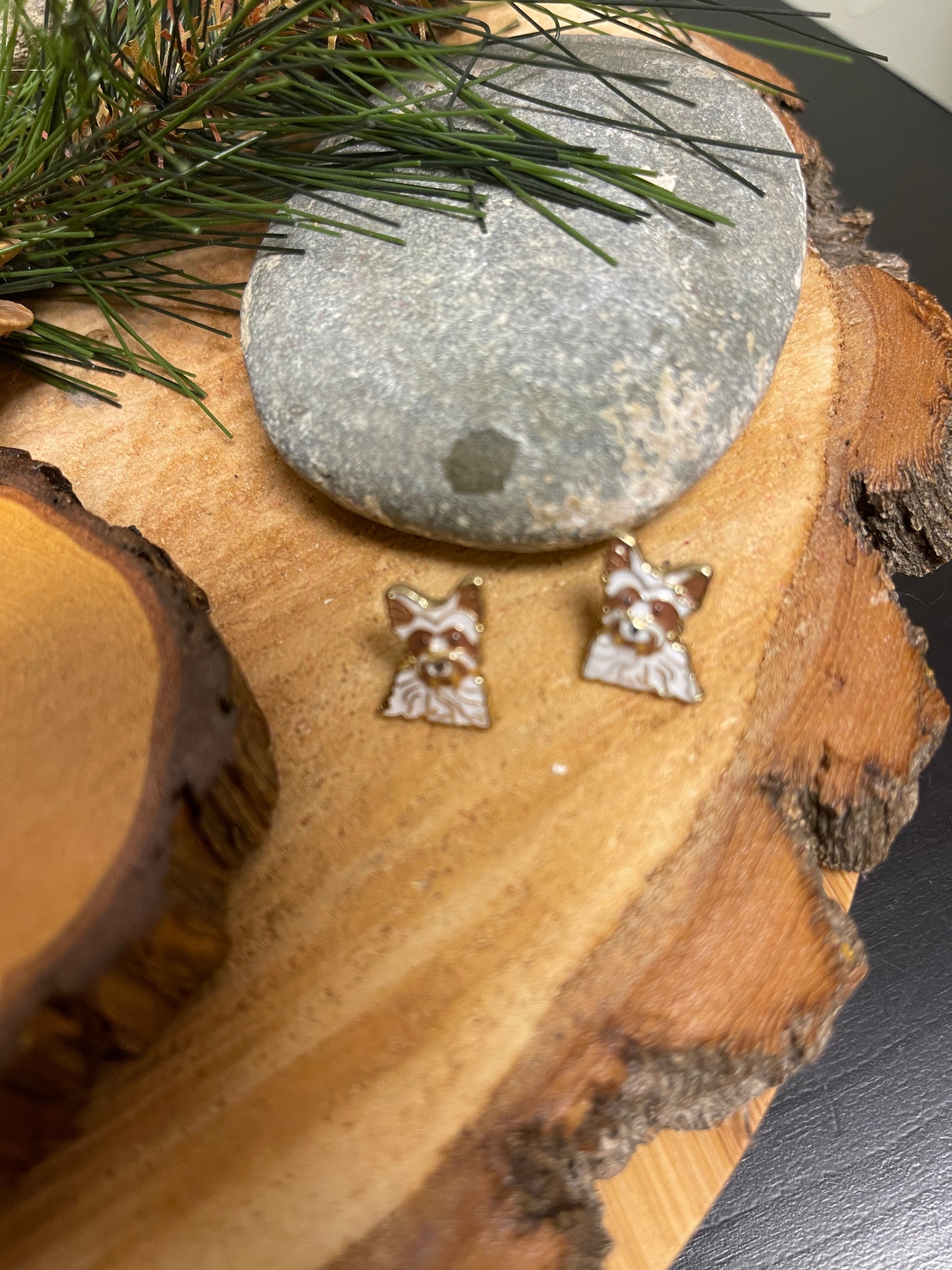 Yorkshire Terrier Stud EarringsPink tiful of LOVE