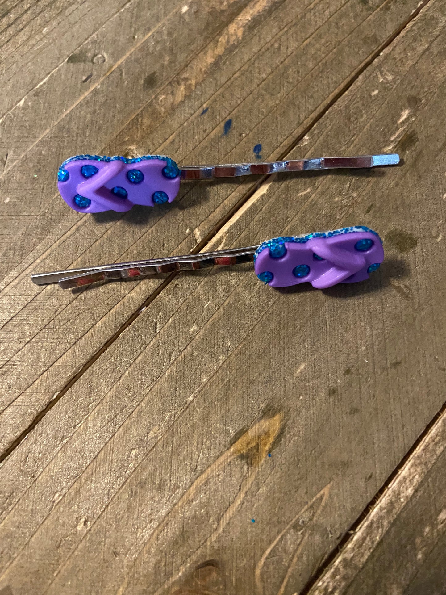 Flip Flop Hair clips (a pair)Pink tiful of LOVE